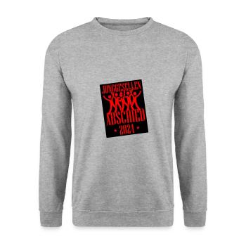 Junggesellenabschied 2024 - Unisex Pullover - Weißgrau meliert - Vorne - Alina (178cm) & Michal (187cm)
