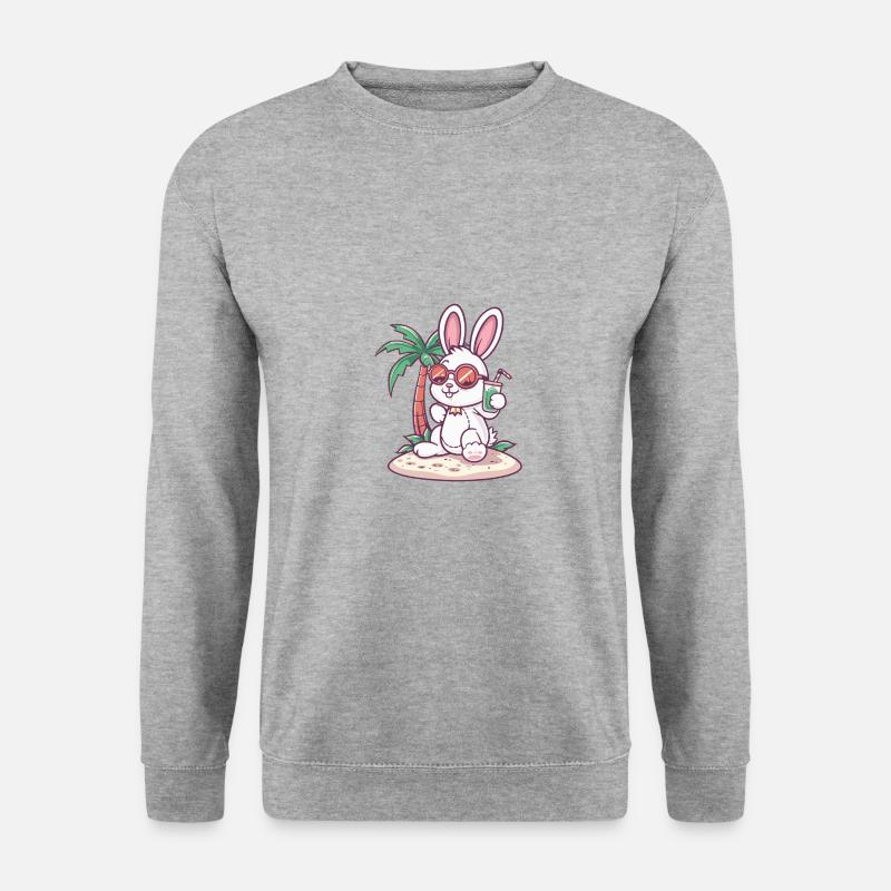 Bunny, Island, Summer, Palm - Unisex Sweatshirt - salt & pepper