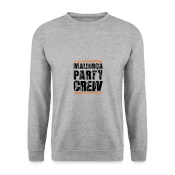 Mallorca Party Crew - Unisex Pullover - Weißgrau meliert - Vorne - Alina (178cm) & Michal (187cm)