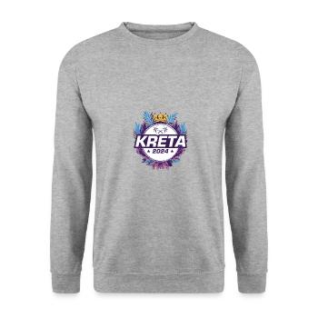Crete 2024 - Unisex Sweatshirt - salt & pepper - Front - Alina (178cm) & Michal (187cm)