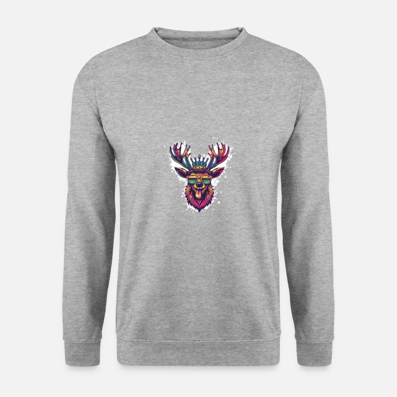 Deer Comic Funny Party - Unisex Sweatshirt - salt & pepper
