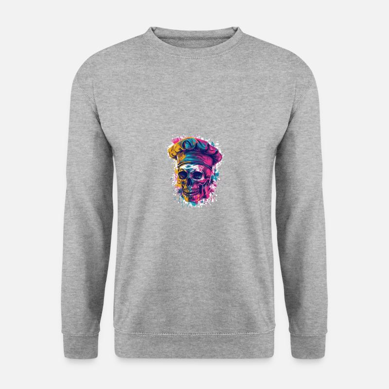 Chef Chef Skull - Unisex Sweatshirt - salt & pepper