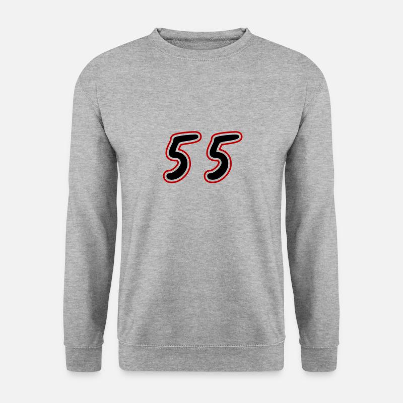 55 Number Symbol - Unisex Sweatshirt - salt & pepper