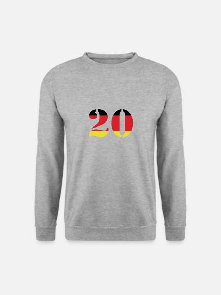 20 Number Jersey Germany - Unisex Sweatshirt - salt & pepper