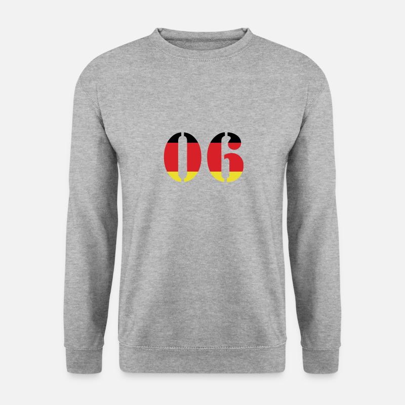 6 Number Jersey Germany - Unisex Sweatshirt - salt & pepper