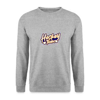 Hockey Team - Unisex Sweatshirt - salt & pepper - Front - Alina (178cm) & Michal (187cm)