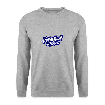 Volleyball Team - Unisex Sweatshirt - salt & pepper - Front - Alina (178cm) & Michal (187cm)