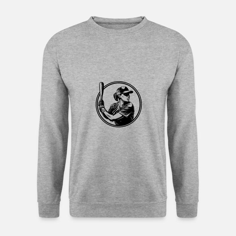 Baseball Sport - Unisex Pullover - Weißgrau meliert