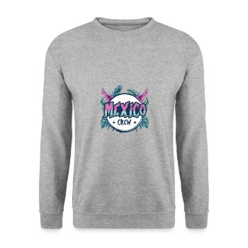Mexico Crew Colorful - Unisex Sweatshirt - salt & pepper - Front - Alina (178cm) & Michal (187cm)