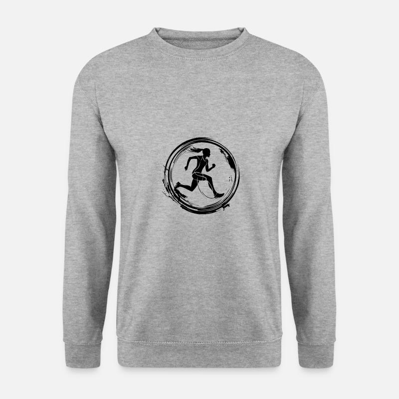 Running Marathon Sport - Unisex Sweatshirt - salt & pepper