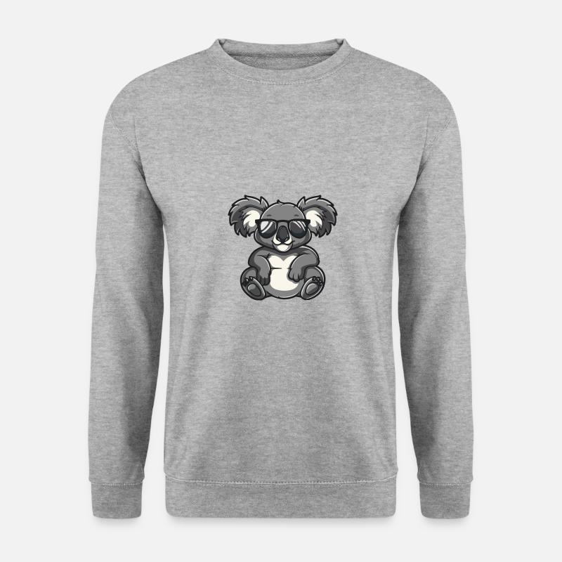 Koala Tier - Unisex Pullover - Weißgrau meliert