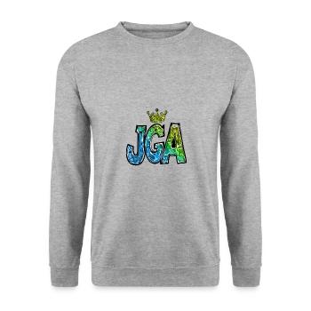 Enterrement de vie de garçon enterrement de vie de garçon - Sweat-shirt Unisexe - gris chiné - Devant - Alina (178cm) & Michal (187cm)