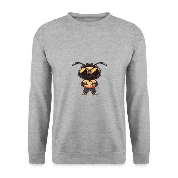 Vacances de la bande dessinée Ant - Sweat-shirt Unisexe - gris chiné - Devant - Alina (178cm) & Michal (187cm)