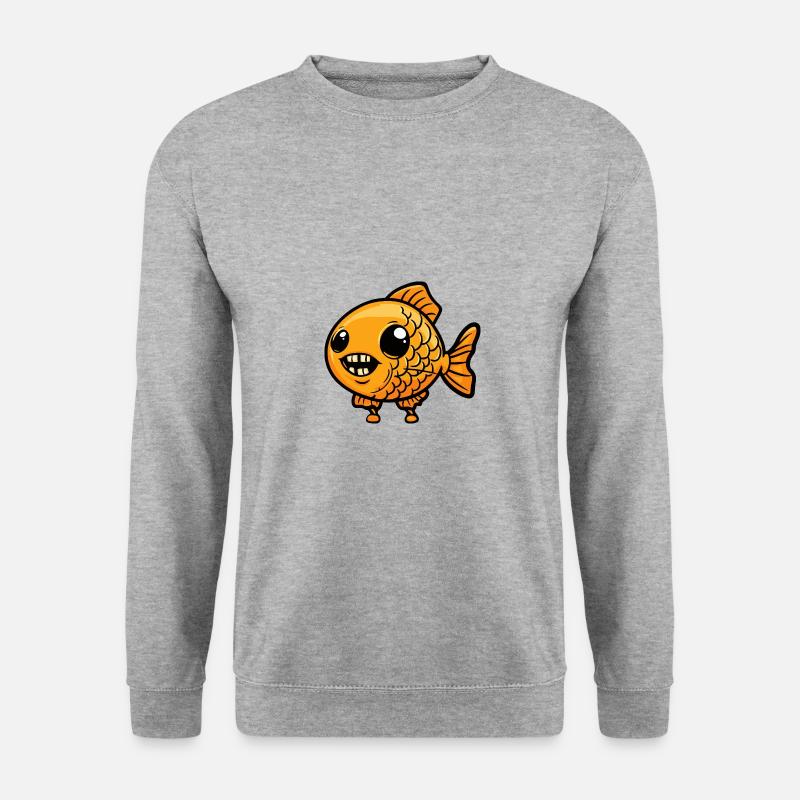 Goldfish Halloween Comic Funny - Unisex Sweatshirt - salt & pepper