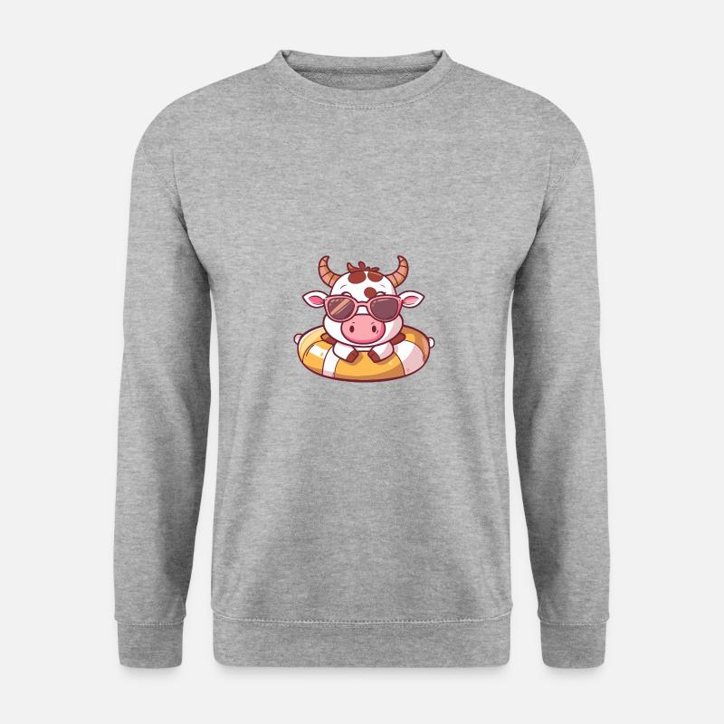 Cow Comic Cool - Unisex Sweatshirt - salt & pepper