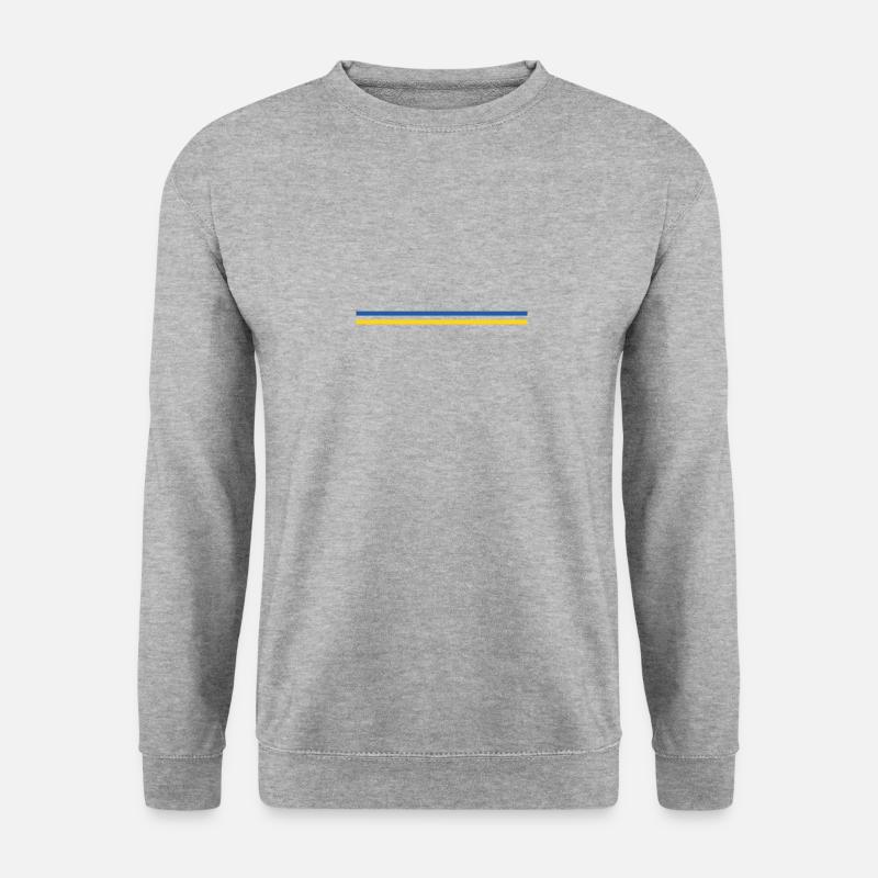 Trait ou drapeau Ukraine - Sweat-shirt Unisexe - gris chiné