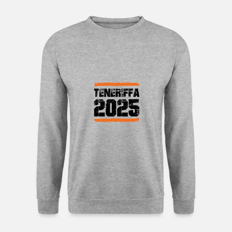 Teneriffa 2025 Team - Unisex Pullover - Weißgrau meliert