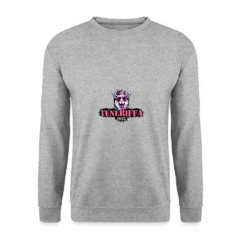 Tenerife 2025 Alpaca - Unisex Sweatshirt - salt & pepper - Front - Alina (178cm) & Michal (187cm)