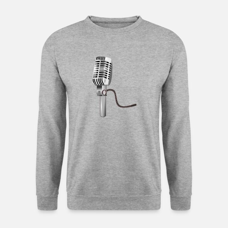 microphone - Unisex Sweatshirt - salt & pepper