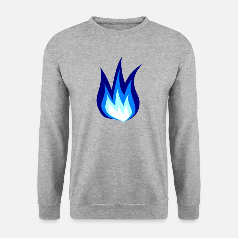 Blue Fire Flames - Unisex Sweatshirt - salt & pepper