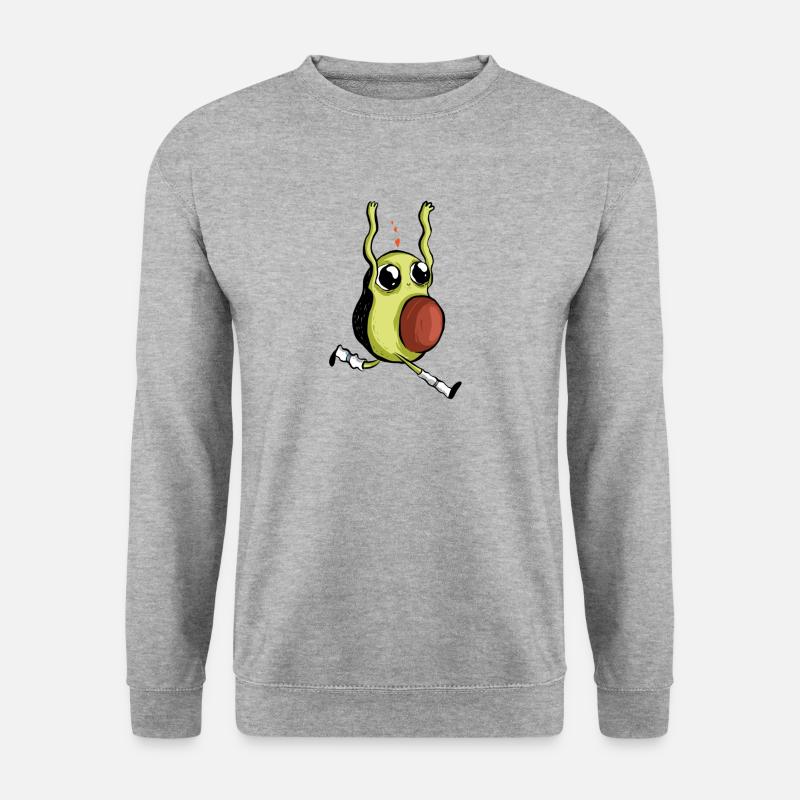 Baby Avocado - Unisex Pullover - Weißgrau meliert