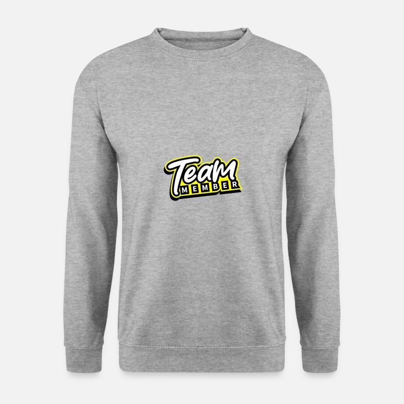 Team Mitglied - Unisex Pullover - Weißgrau meliert