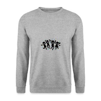 Enfants Joie Maternelle - Sweat-shirt Unisexe - gris chiné - Devant - Alina (178cm) & Michal (187cm)