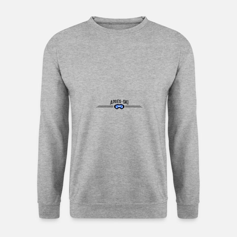 Apres Ski Skibrille - Unisex Pullover - Weißgrau meliert