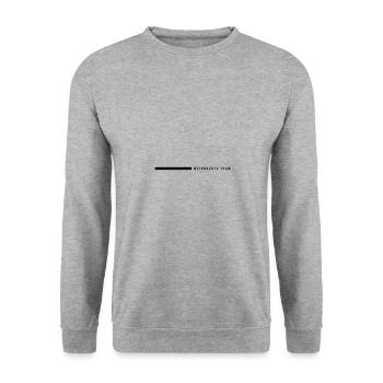 Weihnachts Team Linie - Unisex Pullover - Weißgrau meliert - Vorne - Alina (178cm) & Michal (187cm)