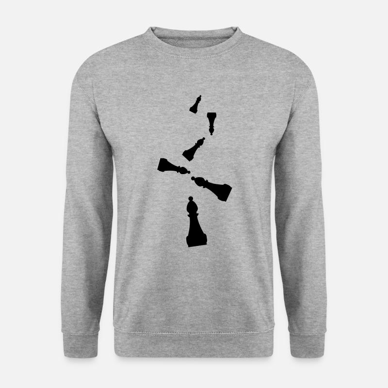 Chess piece symbol - Unisex Sweatshirt - salt & pepper