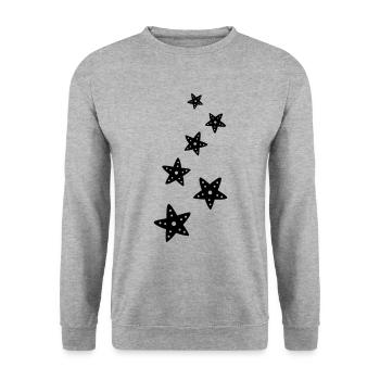 Symbole de l’icône Starfish - Sweat-shirt Unisexe - gris chiné - Devant - Alina (178cm) & Michal (187cm)