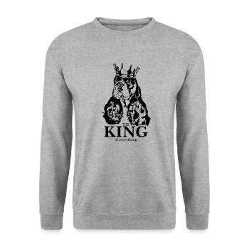 American Cocker Spaniel roi de tout les chiens - Sweat-shirt Unisexe - gris chiné - Devant - Alina (178cm) & Michal (187cm)