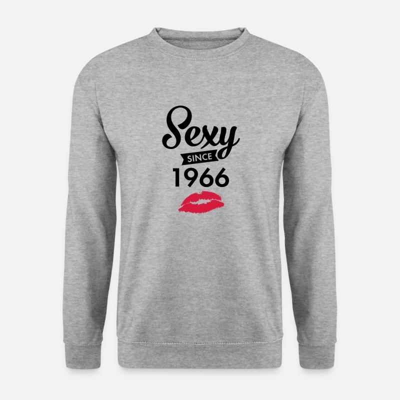 Sexy Since 1966 - Unisex Pullover - Weißgrau meliert