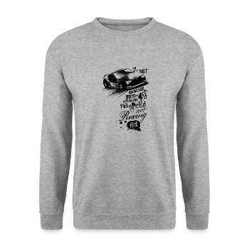 Pure Racing light - Unisex Sweatshirt - salt & pepper - Front - Alina (178cm) & Michal (187cm)