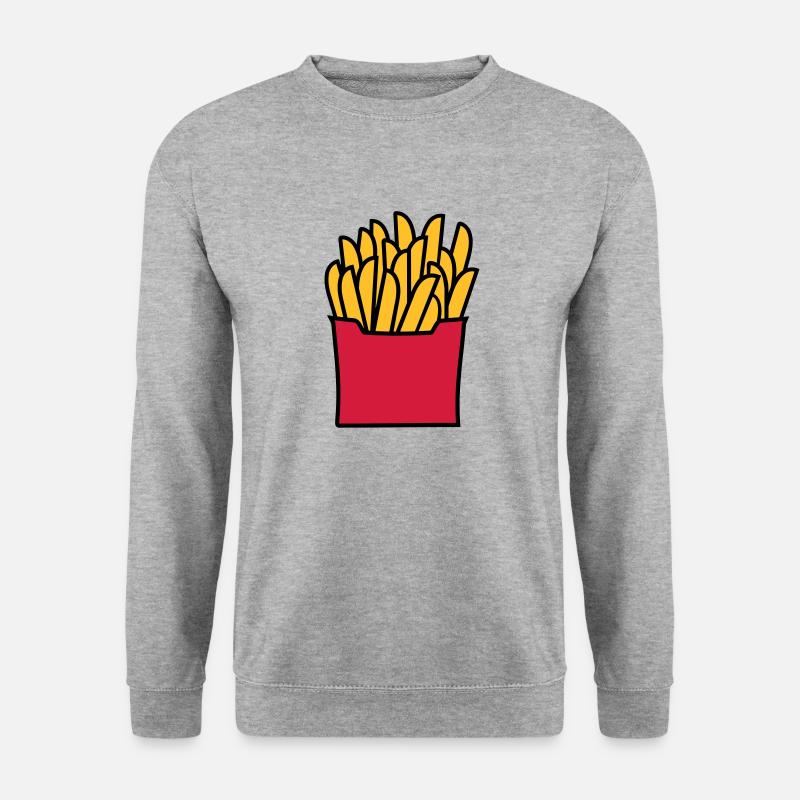 Pommes - Unisex Pullover - Weißgrau meliert
