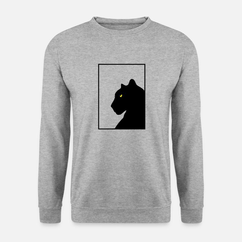 Panther black frame - Unisex Sweatshirt - salt & pepper