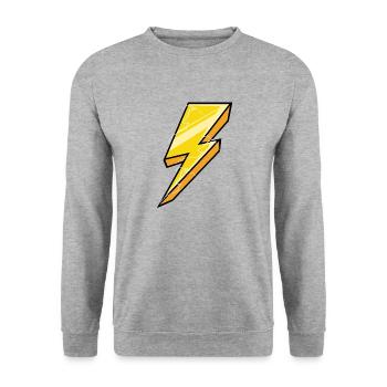 Flash of Light Cartoon - Unisex Sweatshirt - salt & pepper - Front - Alina (178cm) & Michal (187cm)