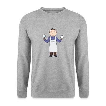 Watchmaker - Unisex Sweatshirt - salt & pepper - Front - Alina (178cm) & Michal (187cm)