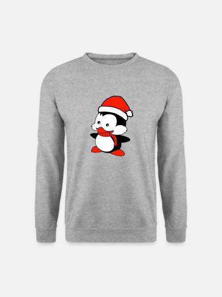 penguin loves Christmas - Unisex Sweatshirt - salt & pepper