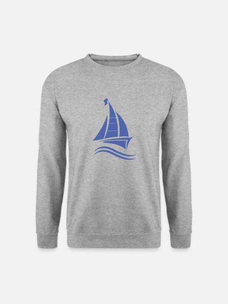 Sailing Sailboat Sailing License - Unisex Sweatshirt - salt & pepper