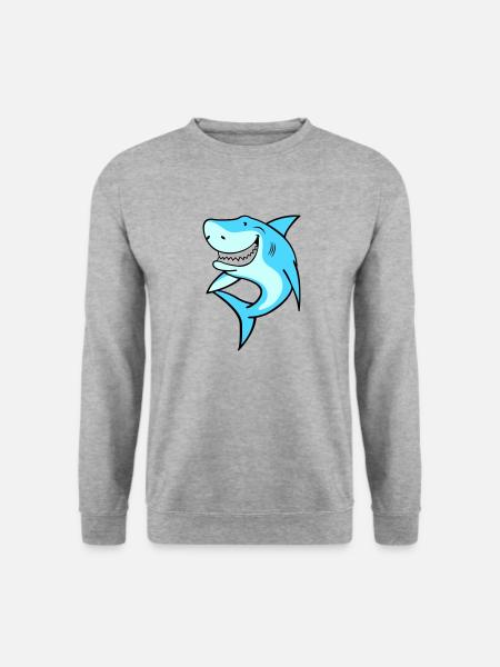 Requin - Sweat-shirt Unisexe - gris chiné