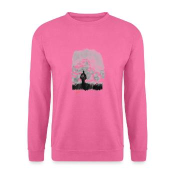 walking samurai in the prairy - Sweat-shirt Unisexe - rose - Devant
