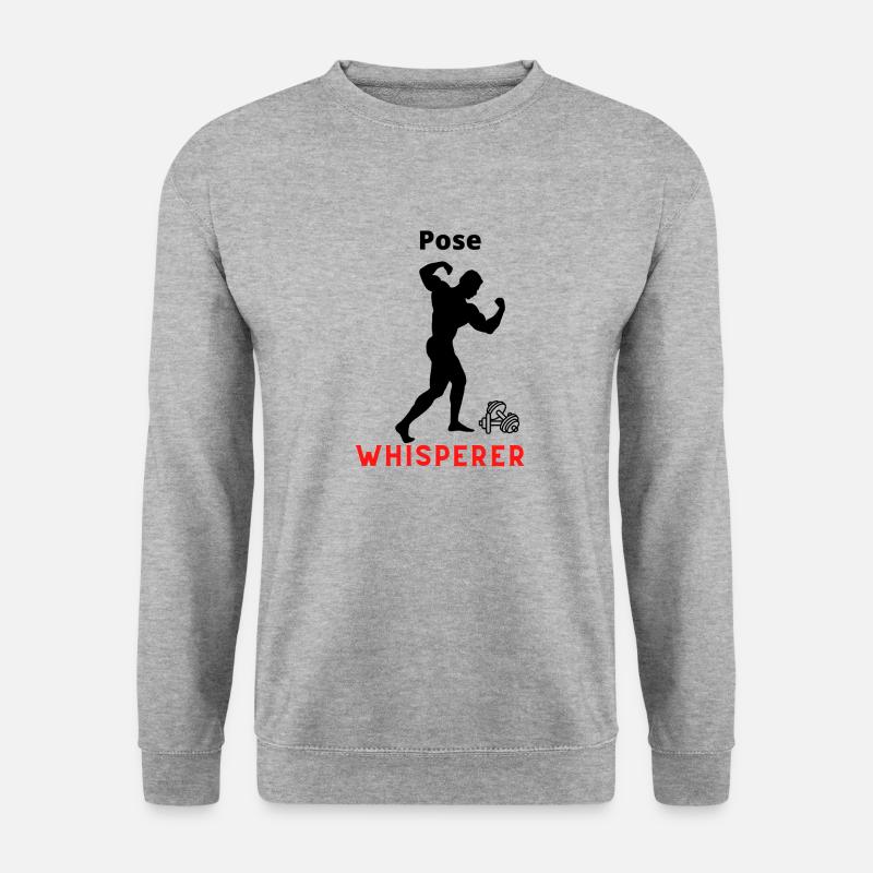 Pose Whisperer - Unisex Pullover - Weißgrau meliert