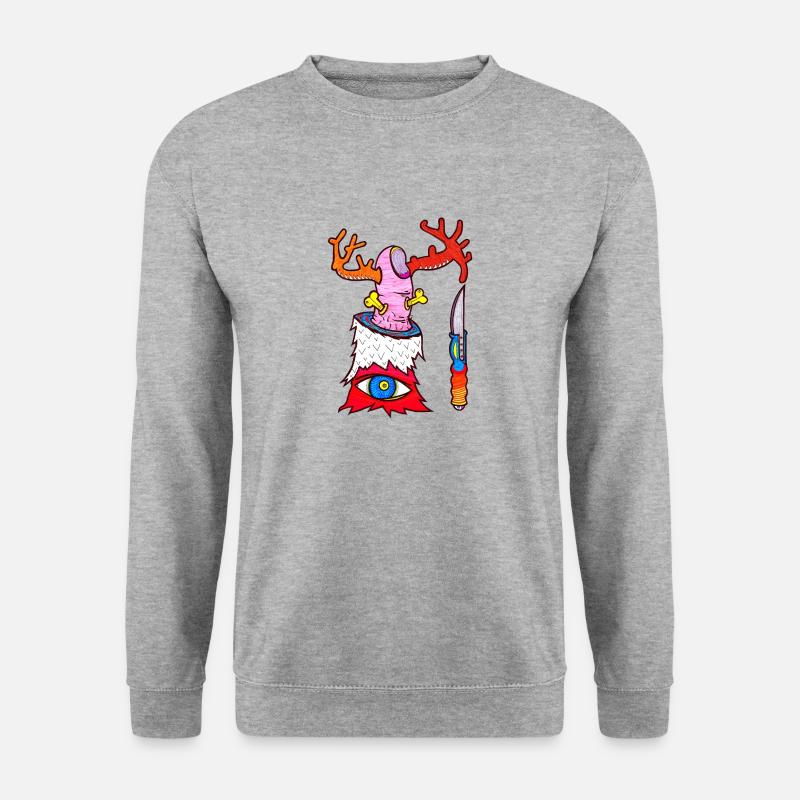 Hirschfänger - Unisex Pullover - Weißgrau meliert