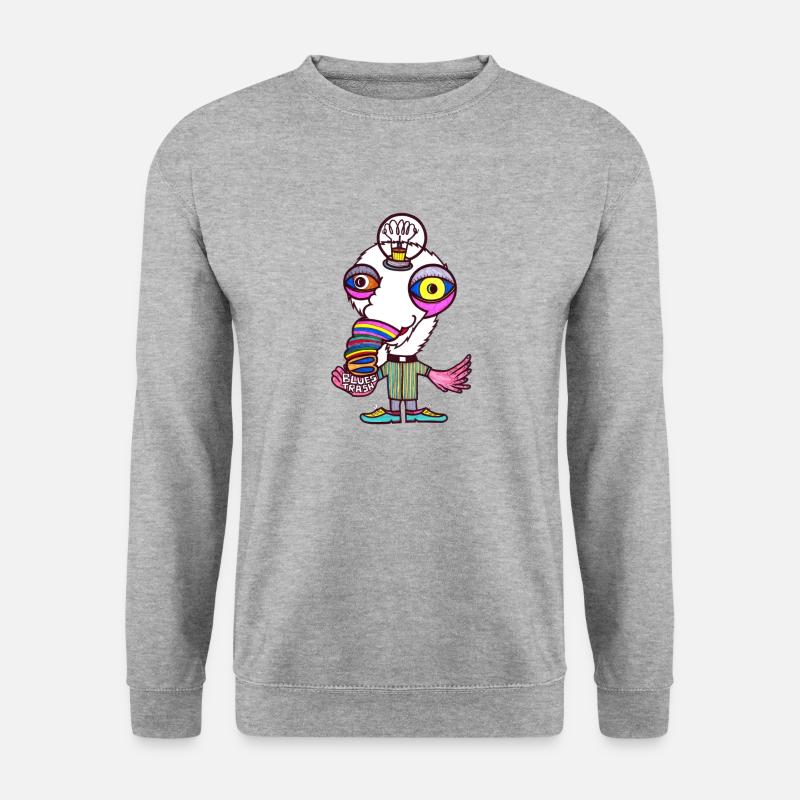 Blues Trasch - Unisex Pullover - Weißgrau meliert