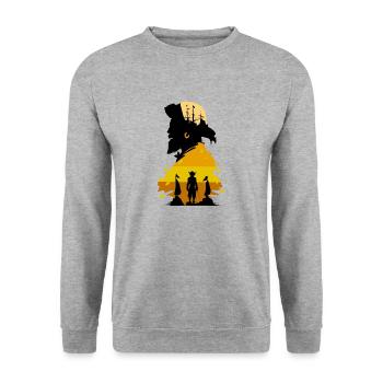 The spirit of piracy - Unisex Sweatshirt - salt & pepper - Front - Alina (178cm) & Michal (187cm)
