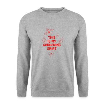 Florist Flower Plant Nature Gardener - Unisex Sweatshirt - salt & pepper - Front - Alina (178cm) & Michal (187cm)