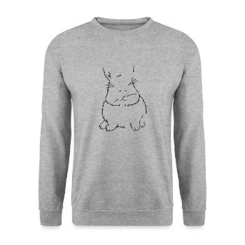Lièvre - Sweat-shirt Unisexe - gris chiné - Devant - Alina (178cm) & Michal (187cm)