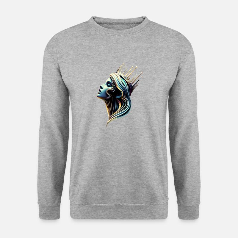 The Queen | Archetyp - Unisex Pullover - Weißgrau meliert