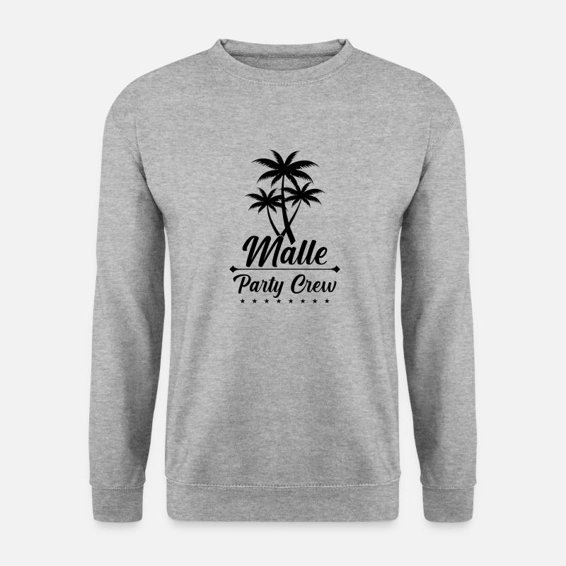 malle party crew - Unisex Pullover - Weißgrau meliert
